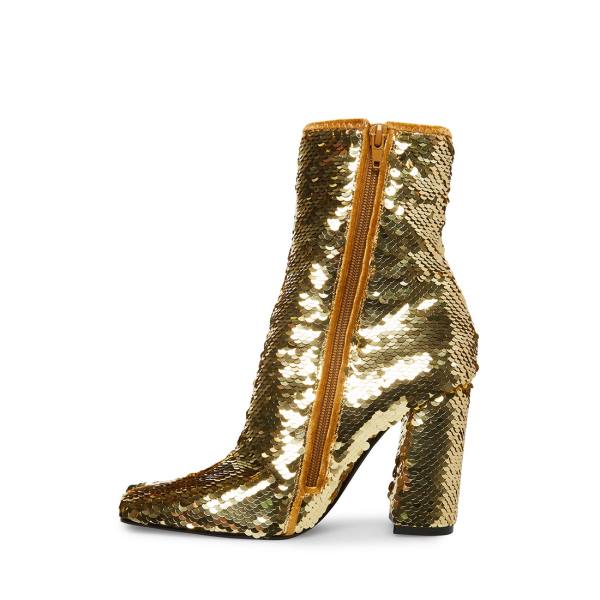 Steve Madden Lynden-s Kängor Dam Guld | SM-567ZR