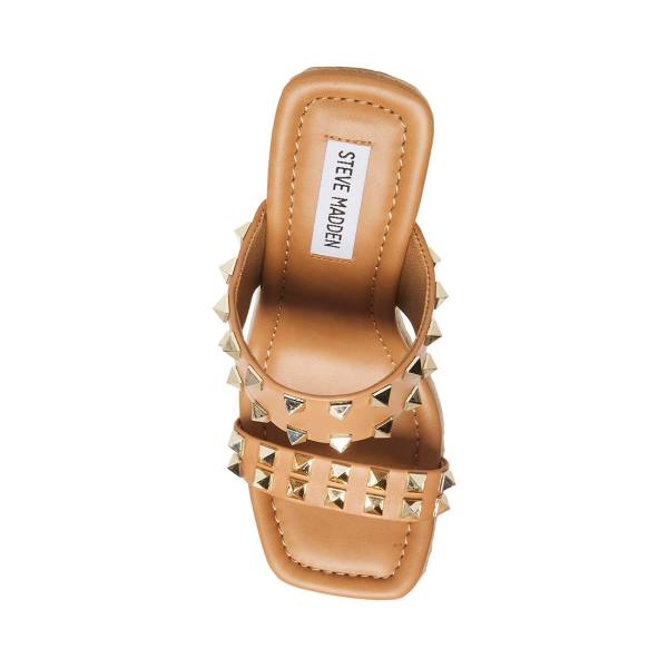 Steve Madden Mackie-s Tan Sandaler Dam Bruna Olika Färger | SM-918DW