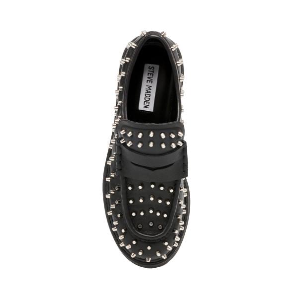 Steve Madden Malvern Studs Loafers Dam Svarta | SM-930HW