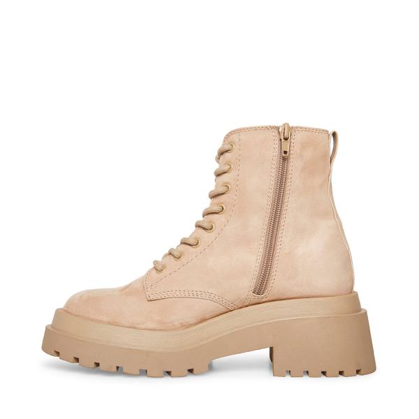 Steve Madden Malvina Taupe Mocka Kängor Dam Grå Bruna | SM-793XC