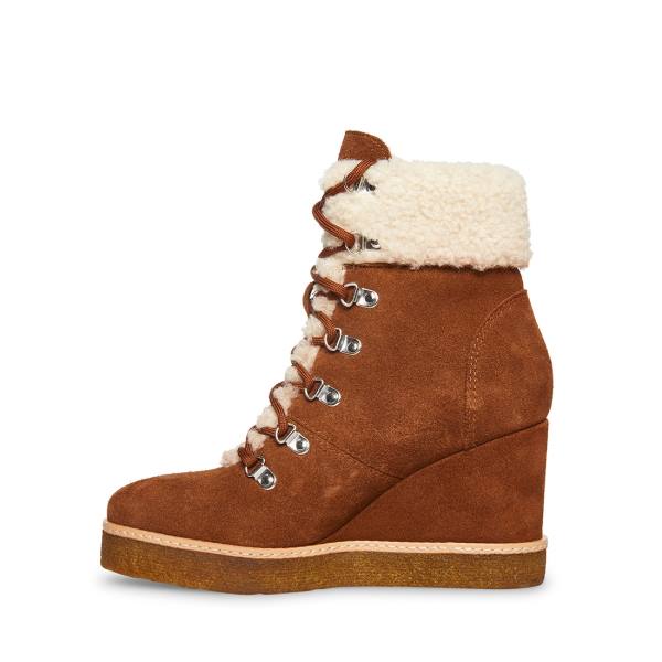 Steve Madden Marcel Cognac Mocka Kängor Dam Bruna | SM-640OL