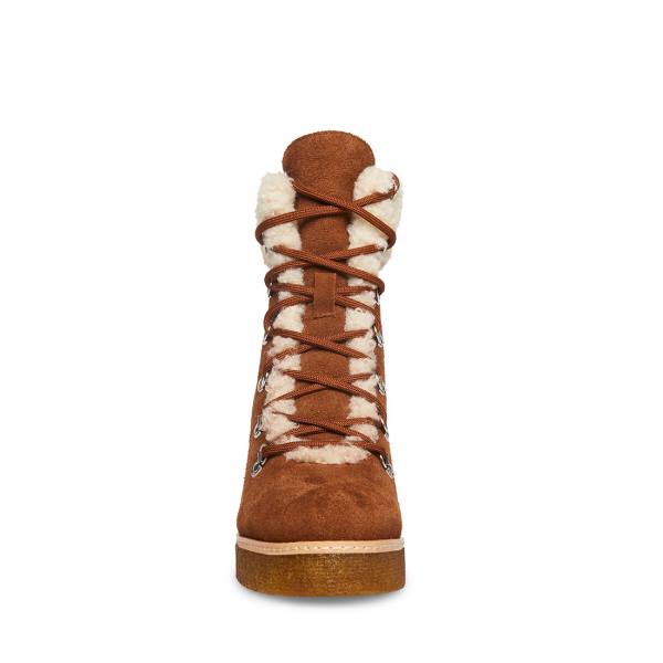 Steve Madden Marcel Cognac Mocka Kängor Dam Bruna | SM-640OL