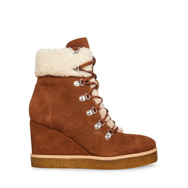 Steve Madden Marcel Cognac Mocka Kängor Dam Bruna | SM-640OL