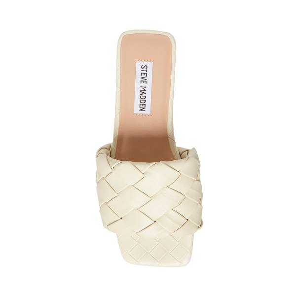 Steve Madden Martine Bone Sandaler Dam Beige | SM-371TO