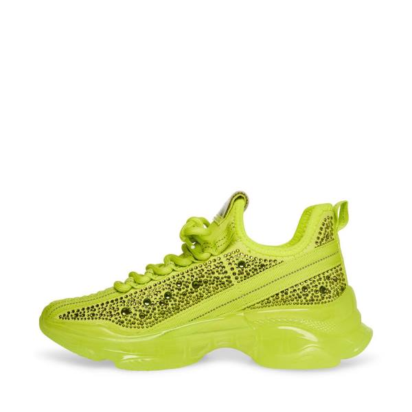 Steve Madden Maxima Lime Sneakers Dam Ljusgröna | SM-390MS