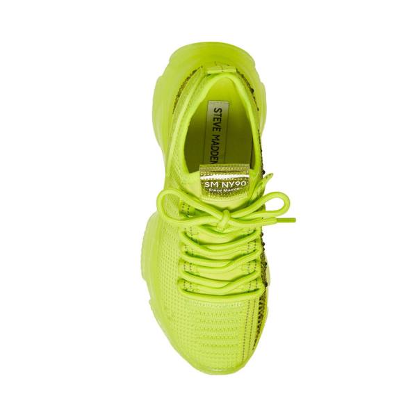 Steve Madden Maxima Lime Sneakers Dam Ljusgröna | SM-390MS