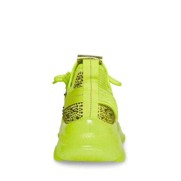 Steve Madden Maxima Lime Sneakers Dam Ljusgröna | SM-390MS