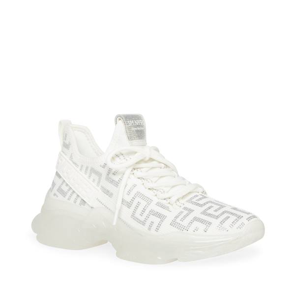 Steve Madden Maxima-s Sneakers Dam Vita Silver | SM-735ZP