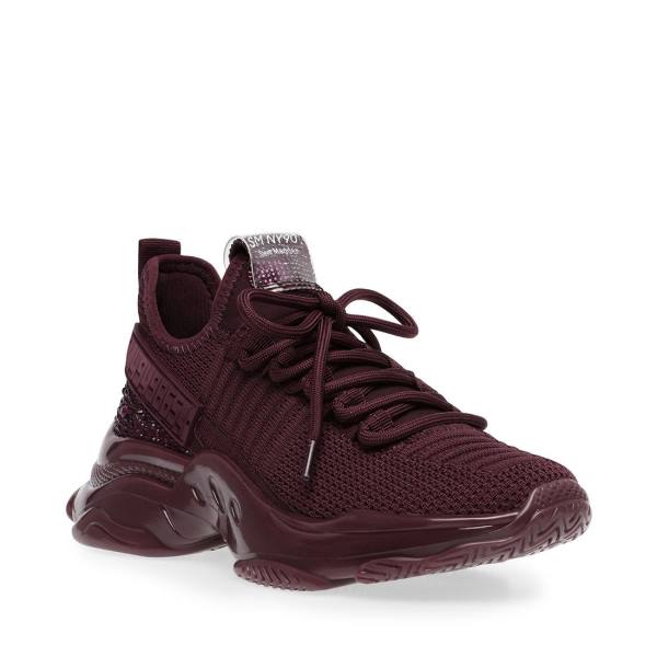 Steve Madden Maxx Burgundy Sneakers Herr Vinröda | SM-574JF