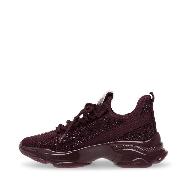 Steve Madden Maxx Burgundy Sneakers Herr Vinröda | SM-574JF