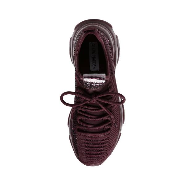 Steve Madden Maxx Burgundy Sneakers Herr Vinröda | SM-574JF