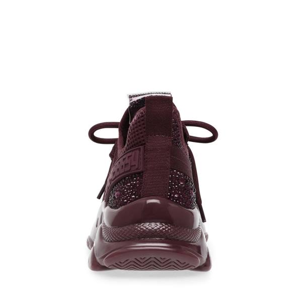 Steve Madden Maxx Burgundy Sneakers Herr Vinröda | SM-574JF