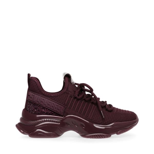 Steve Madden Maxx Burgundy Sneakers Herr Vinröda | SM-574JF