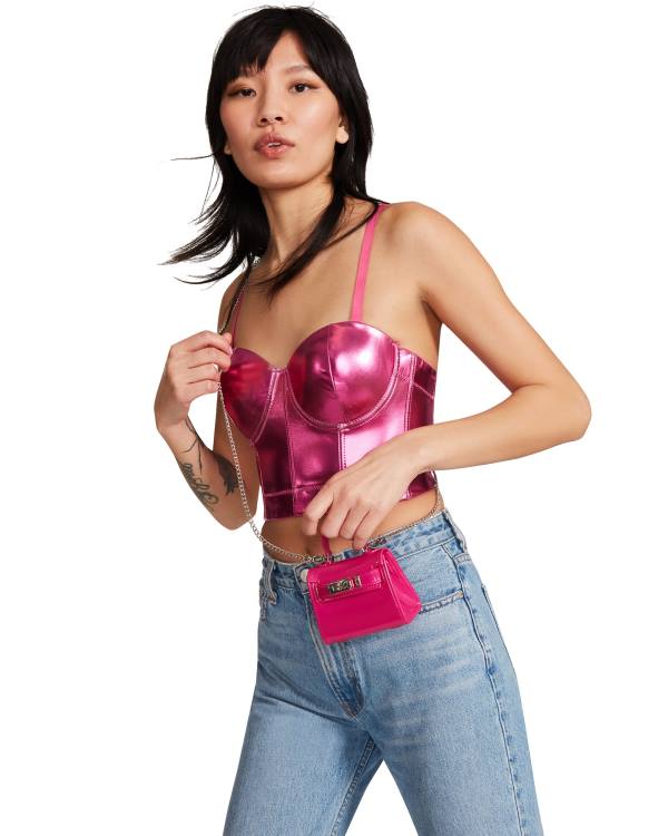 Steve Madden Metallic Bustier Blast Dam Rosa | SM-384FI