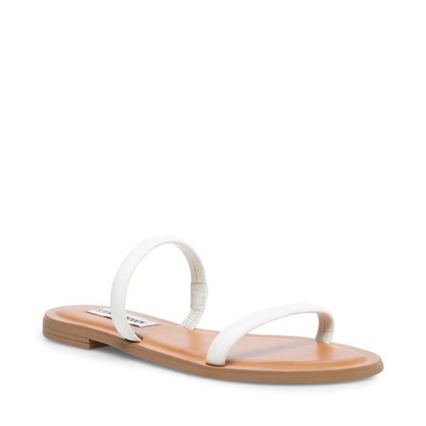 Steve Madden Myla Läder Sandaler Dam Vita | SM-923QS