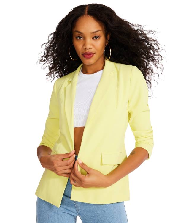 Steve Madden Neon Blazer Jacka Dam Gula | SM-016HF