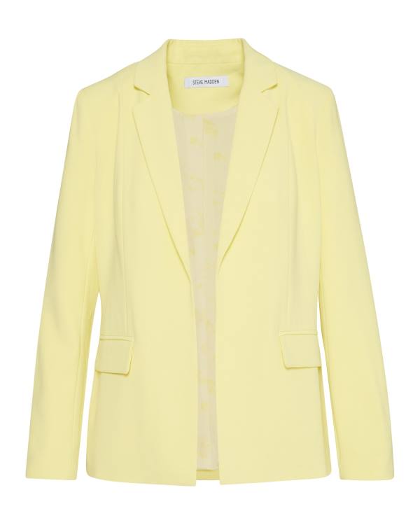 Steve Madden Neon Blazer Jacka Dam Gula | SM-016HF