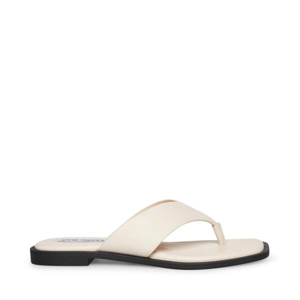 Steve Madden Norie Bone Läder Sandaler Dam Beige | SM-958WA