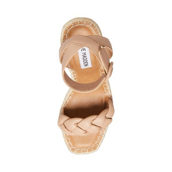 Steve Madden Novah Tan Sandaler Dam Bruna | SM-085ST