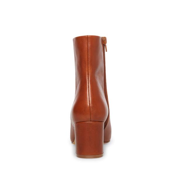 Steve Madden Ossie Cognac Läder Kängor Dam Bruna | SM-420GR