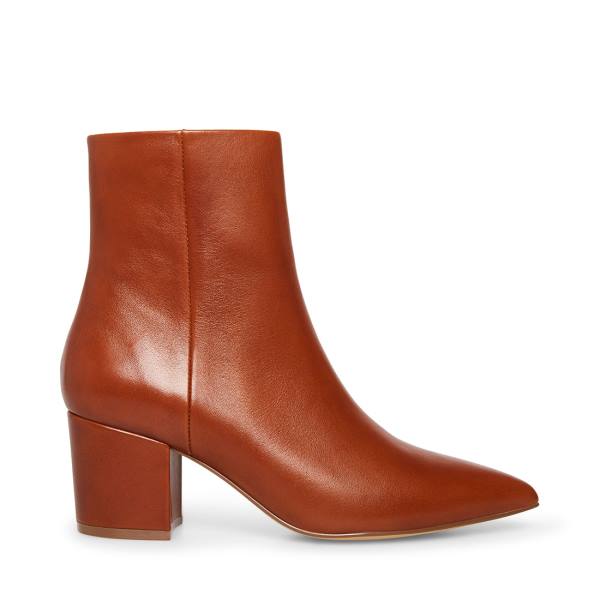 Steve Madden Ossie Cognac Läder Kängor Dam Bruna | SM-420GR