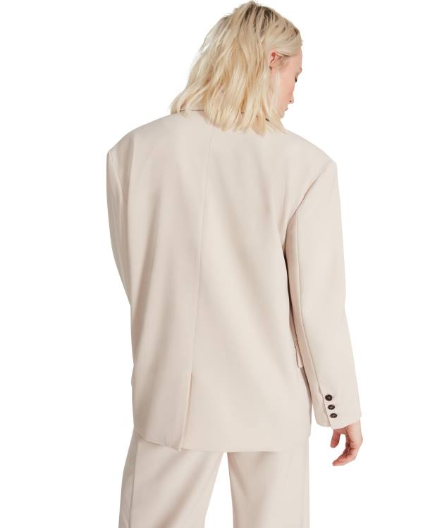 Steve Madden Oversized Blazer Ivory Jacka Dam Vita | SM-729GH