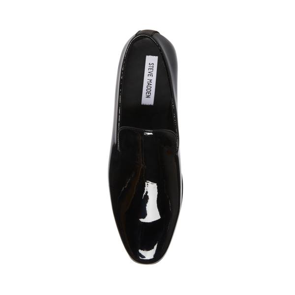 Steve Madden Parigi Lack Loafers Herr Svarta | SM-473KT