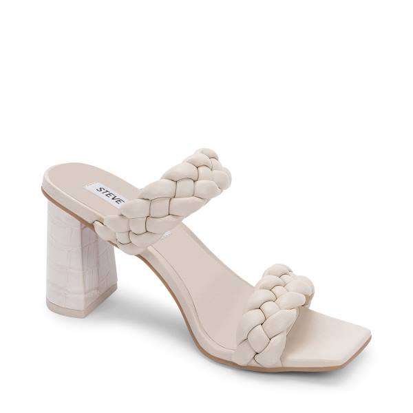 Steve Madden Paxton Ivory Heel Högklackade Skor Dam Vita | SM-923ER