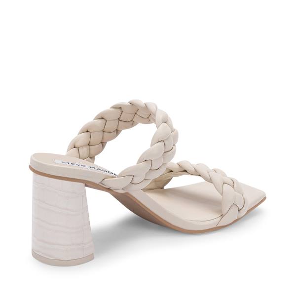 Steve Madden Paxton Ivory Heel Högklackade Skor Dam Vita | SM-923ER