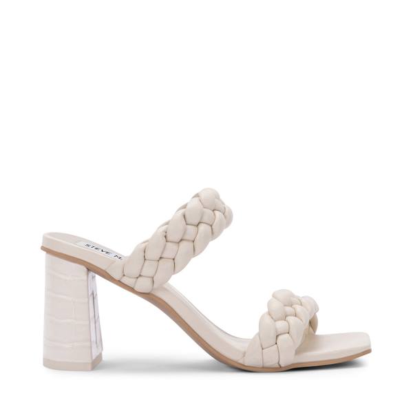 Steve Madden Paxton Ivory Heel Högklackade Skor Dam Vita | SM-923ER