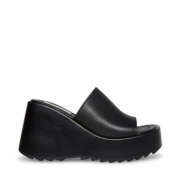 Steve Madden Pepe30 Läder Sandaler Dam Svarta | SM-514SY