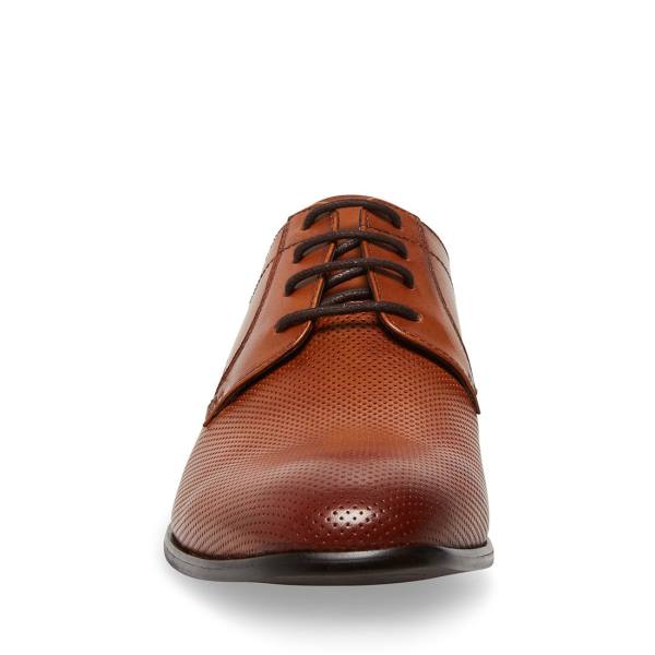 Steve Madden Perris Cognac Läder Finskor Herr Bruna | SM-859LK