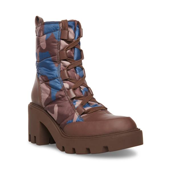 Steve Madden Pieper Camo Kängor Dam Camo Olika Färger | SM-032BV