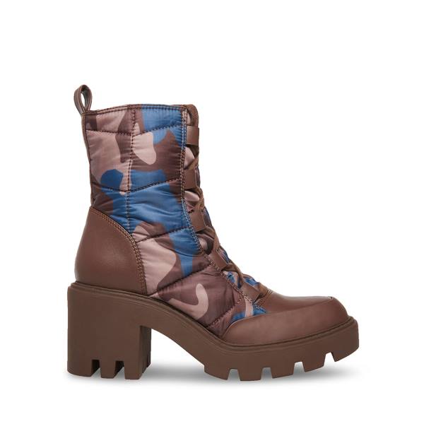 Steve Madden Pieper Camo Kängor Dam Camo Olika Färger | SM-032BV