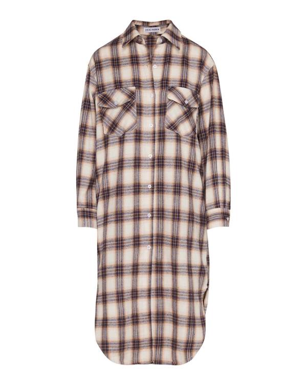 Steve Madden Plaid Duster Jacka Dam Blå | SM-071AI