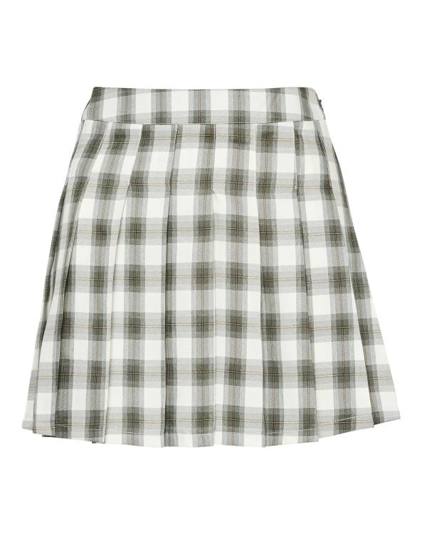 Steve Madden Plaid Pleated Mini Kjolar Dam Gröna | SM-372NH