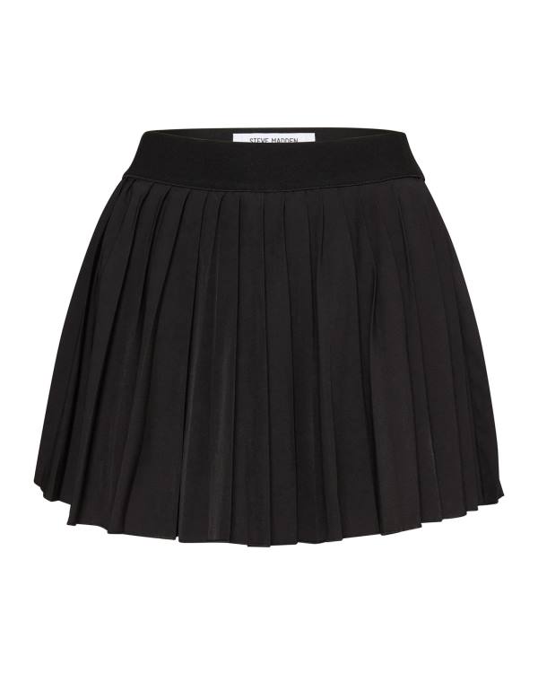 Steve Madden Pleated Tennis Skort Kjolar Dam Svarta | SM-852GT