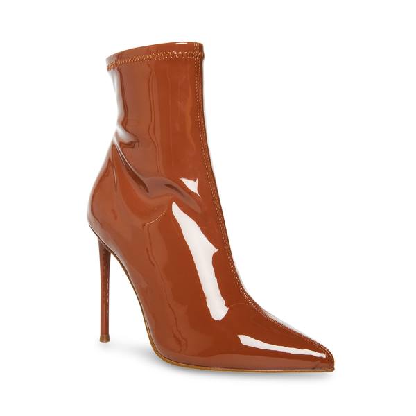 Steve Madden Posse Cognac Lack Kängor Dam Bruna | SM-627HN