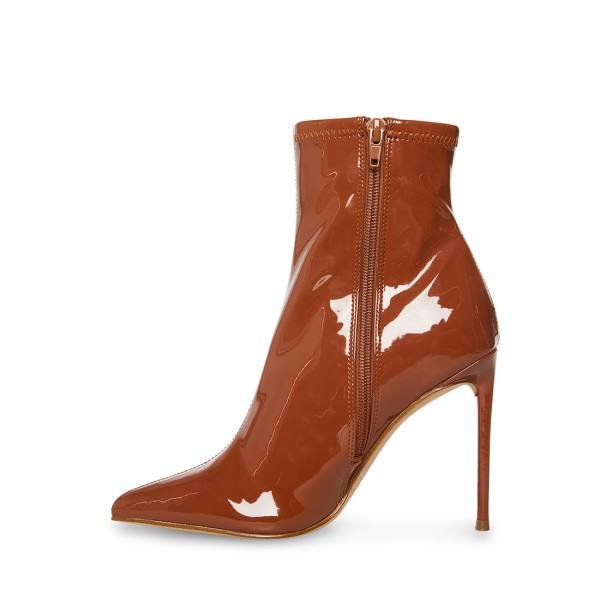 Steve Madden Posse Cognac Lack Kängor Dam Bruna | SM-627HN