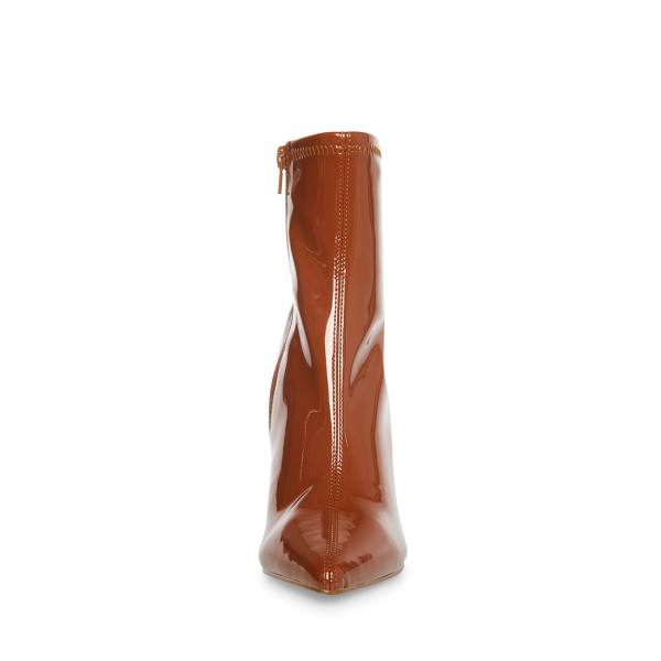 Steve Madden Posse Cognac Lack Kängor Dam Bruna | SM-627HN