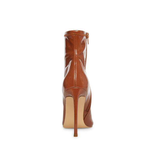 Steve Madden Posse Cognac Lack Kängor Dam Bruna | SM-627HN