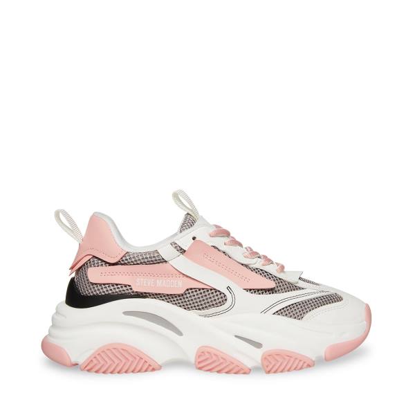 Steve Madden Possession Sneakers Dam Rosa Olika Färger | SM-438BS