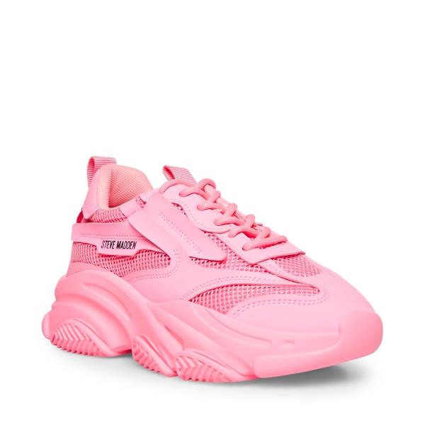 Steve Madden Possession Sneakers Dam Rosa | SM-742IN