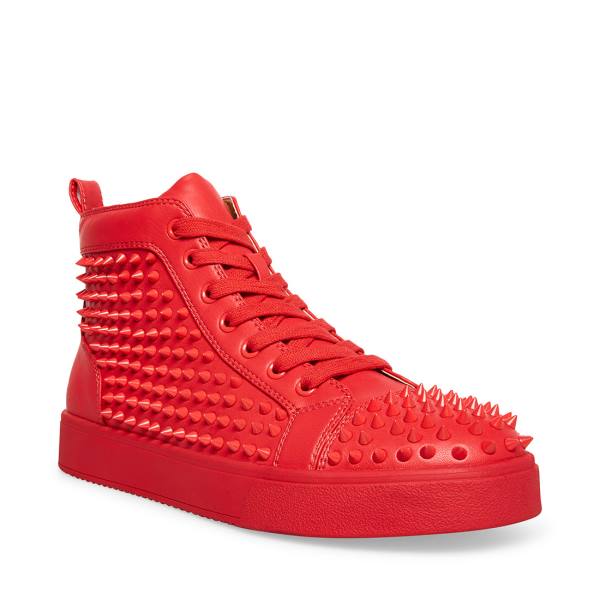 Steve Madden Promoter Sneakers Herr Röda | SM-458FD