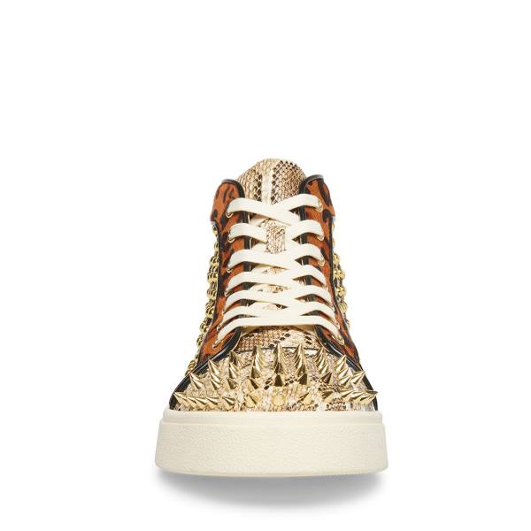 Steve Madden Promoter-s Exotic Sneakers Herr Guld | SM-902YX