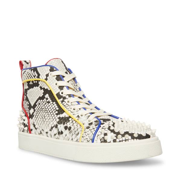 Steve Madden Promoter-s Snake Sneakers Herr Olika Färger Ormskinn | SM-928SJ