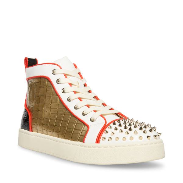 Steve Madden Promoter-s Sneakers Herr Vita Olika Färger | SM-908UE