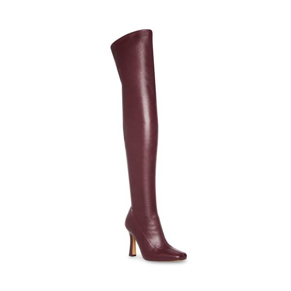 Steve Madden Prowl Burgundy Stövlar Dam Vinröda | SM-462DC