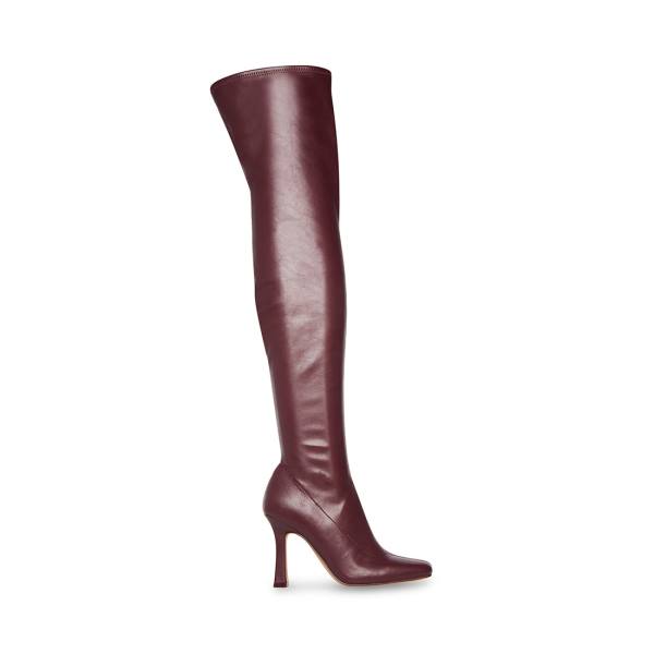 Steve Madden Prowl Burgundy Stövlar Dam Vinröda | SM-462DC