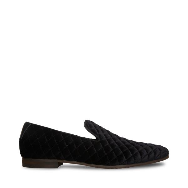 Steve Madden Quintin Velvet Loafers Herr Svarta | SM-372NR